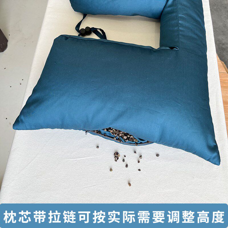 趴用枕头美容床按摩床家用荞麦壳软管丝绵支撑脸部不闷气趴姿专用