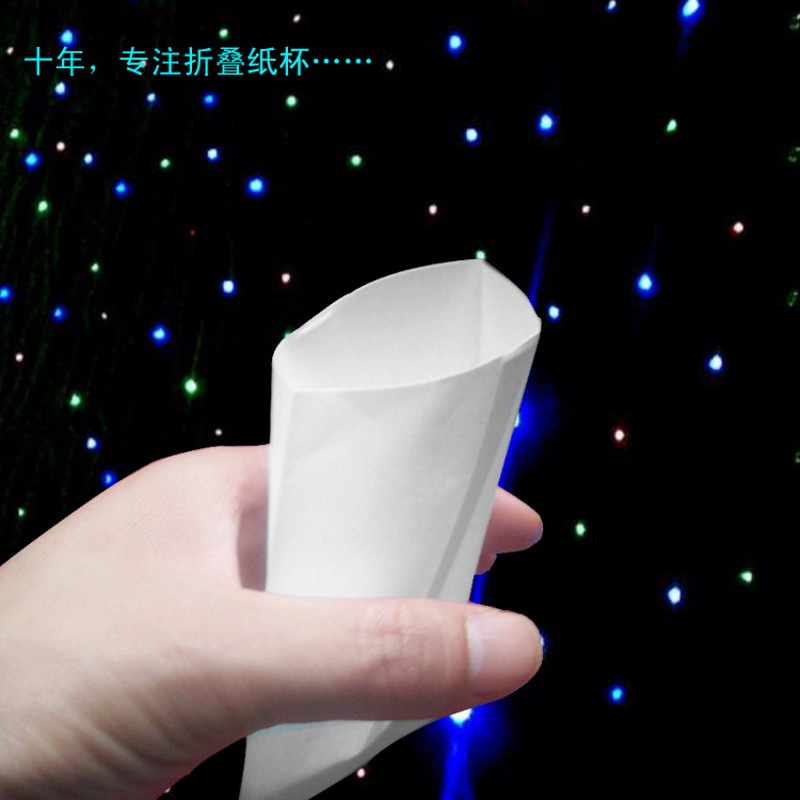 包邮顾客喝水小纸袋 信封式小纸杯员工饮水一次性折叠式纸杯1千只