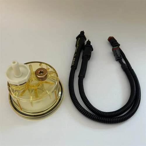 适配小松挖机200/210/220/240-8油水分离器柴滤积水杯感应传感器