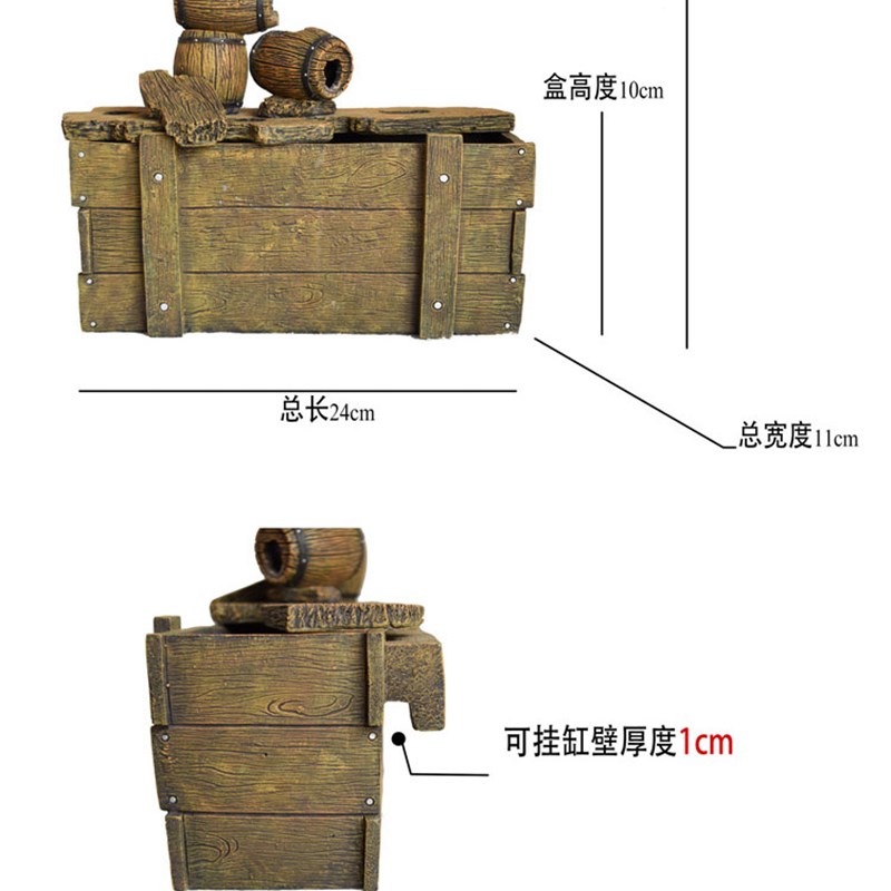 鱼缸过滤器乌龟低水位泵瀑布流水浅水3合1循环瀑布式内置静音浅水