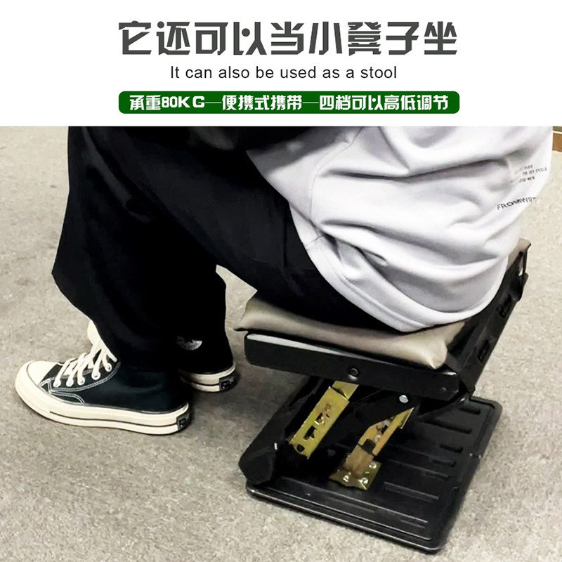 汽车座椅搁腿凳脚凳家用办公踏脚板折叠便携多功能车用腿托升降