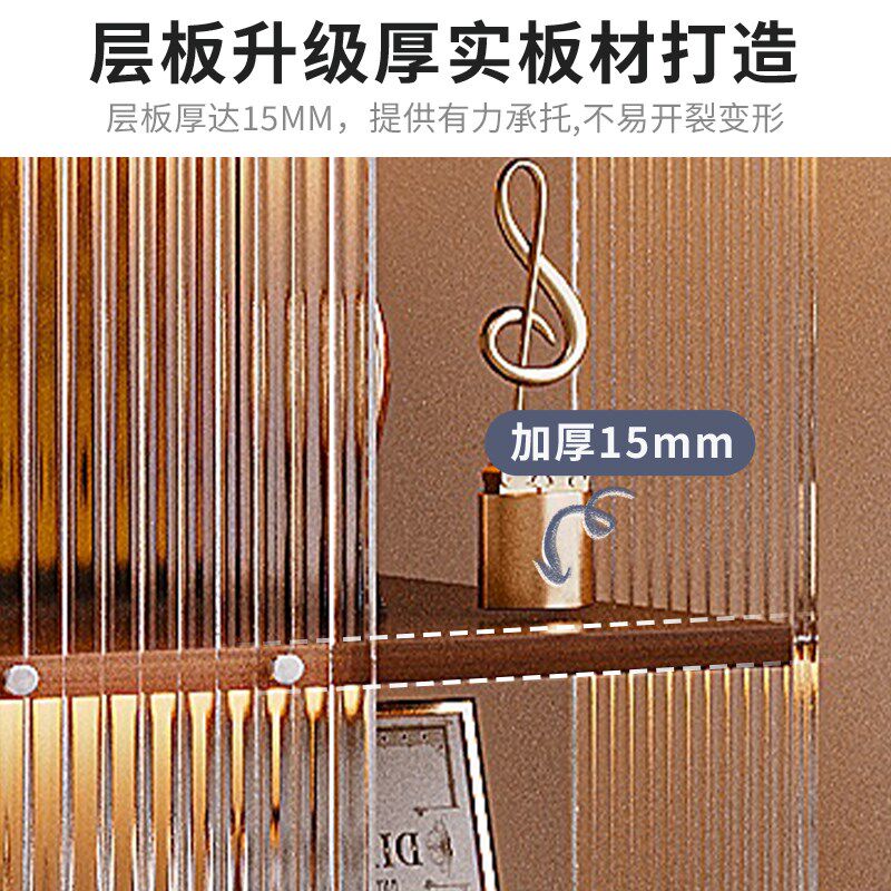 压克力旋转书架落地置物架可移动转角模型展示柜客厅一体靠墙书柜