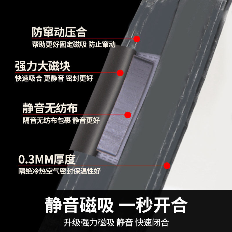 空调门帘防冷气防风透明免打孔客厅卧室塑料自吸保温软帘隔断帘