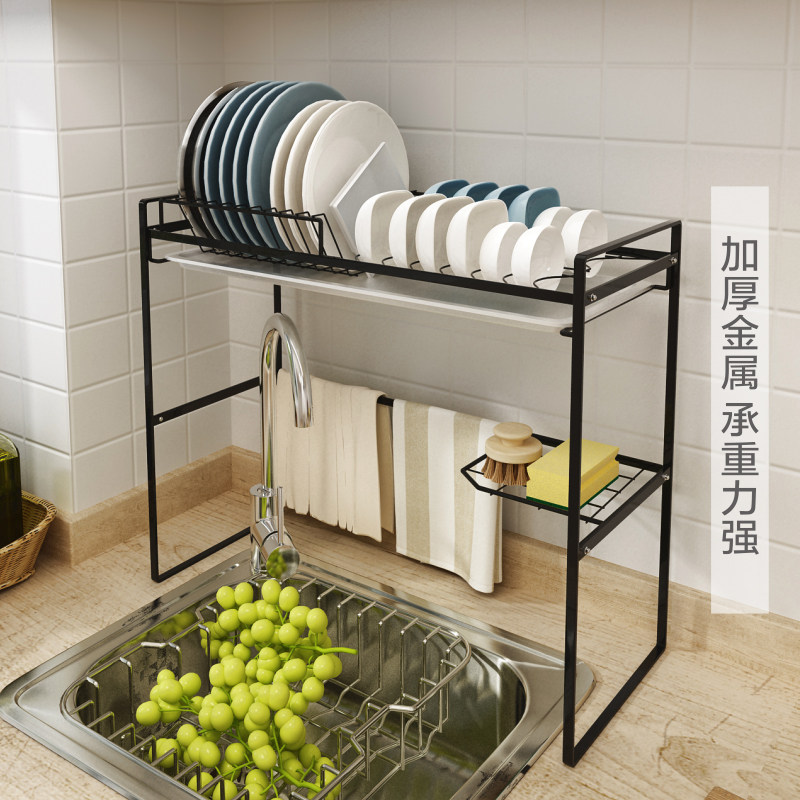 厨房灶台调味调料置物架台面双层炉灶炒菜操作台架子支架桌面锅架