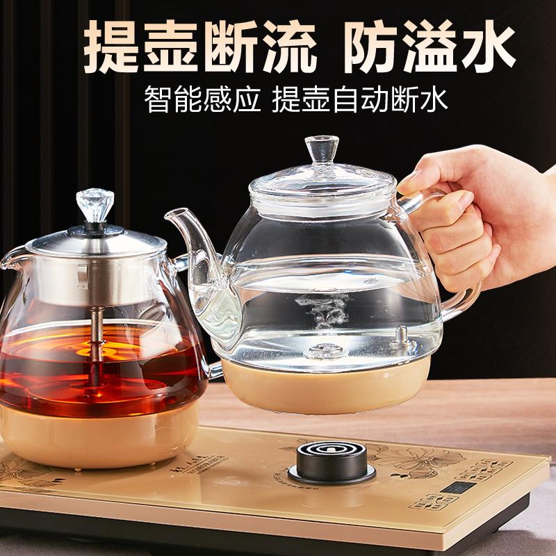 全自动上水电热水壶套装净水器用自动加水底部抽水电水壶台嵌茶炉