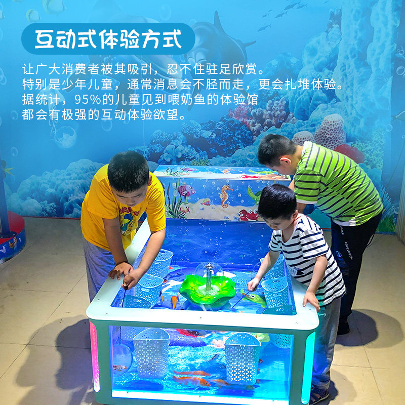 汽车玻璃鱼缸儿童益智乐园捞鱼池商场广场游乐场所喷泉游乐设备