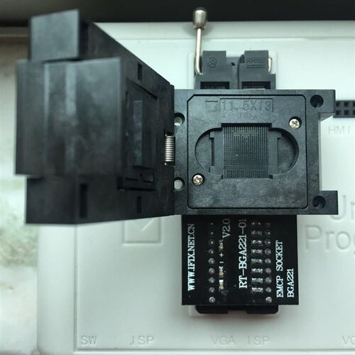 BGA221烧录座 EMMC适配器 EMCP弹跳座 手机维修读写座 RT809H适用