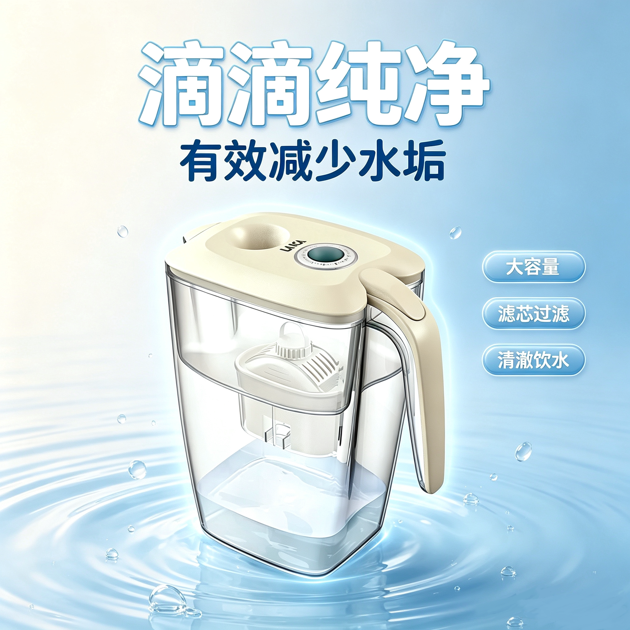 莱卡抖音爆款原装3.7L进口净水壶
