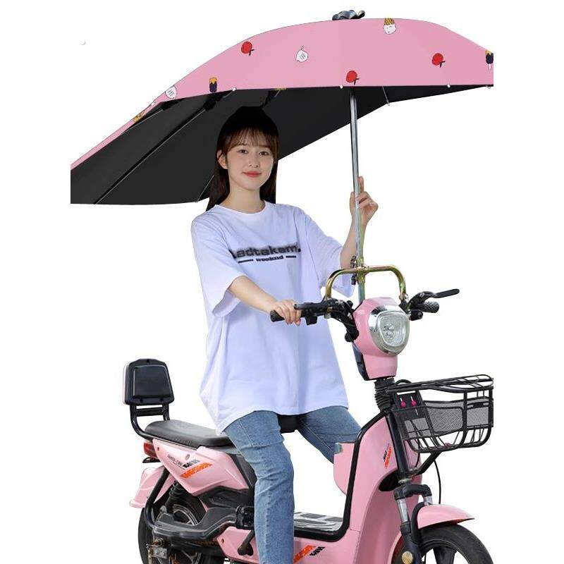 一键伸缩电动车雨棚隐形防晒加厚摩托瓶挡蓬遮阳伞小帘免安装新型