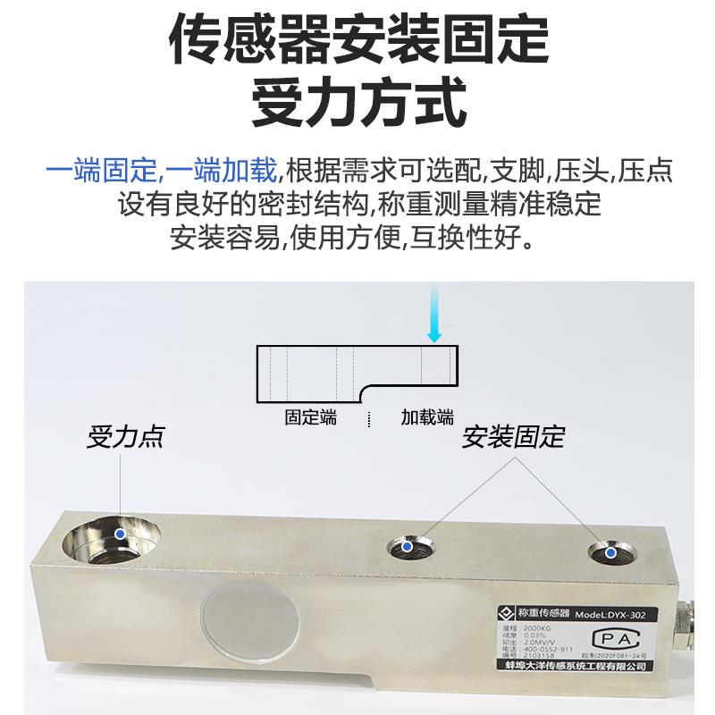 大洋SB/SBT料仓称重SSB-I悬臂梁称重搅拌站骨料测力传感器高精302