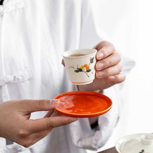盖碗旅行小套简约盘套装收纳便携式整套包功夫干茶具泡茶陶瓷杯泡