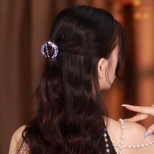 精致半扎抓夹女小号高级感2025新款洋H派百搭发夹女发夹短烫发发