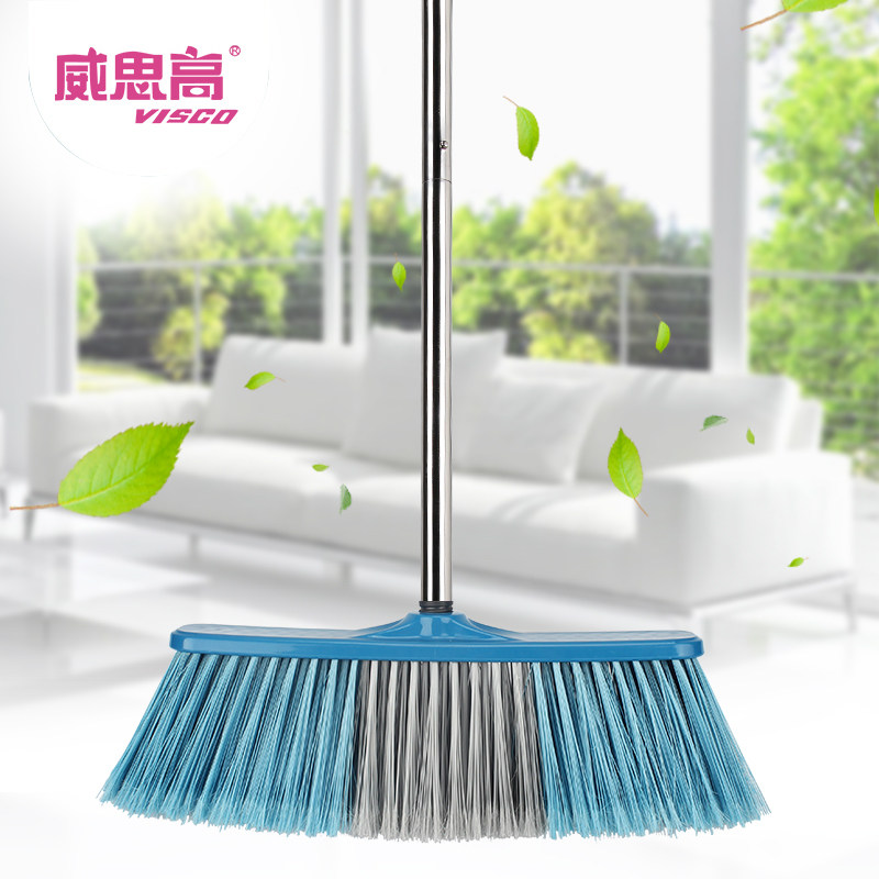大号塑料硬毛扫把单个工业加长大扫帚户外厂房大扫把家用扫地笤帚