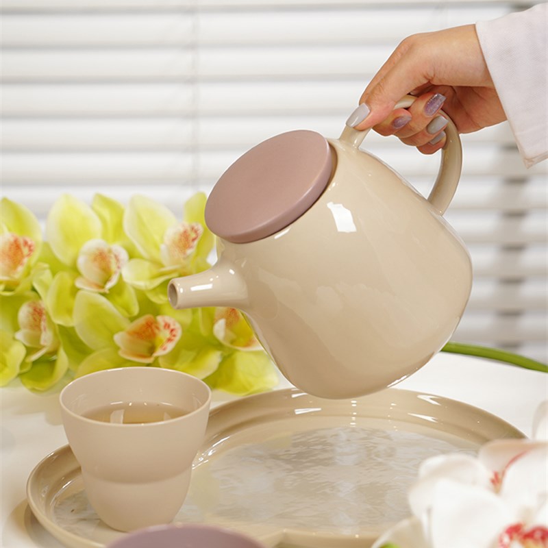 YOOFUN北欧简约茶壶套装创意陶瓷葫芦托盘家用茶杯茶壶礼盒茶具装