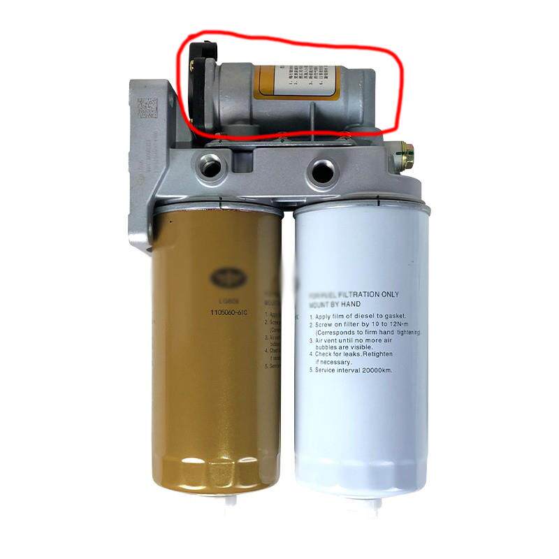适用解放J6p柴油滤芯电机 滤清器电机 JH6粗滤油水分离器电子油泵