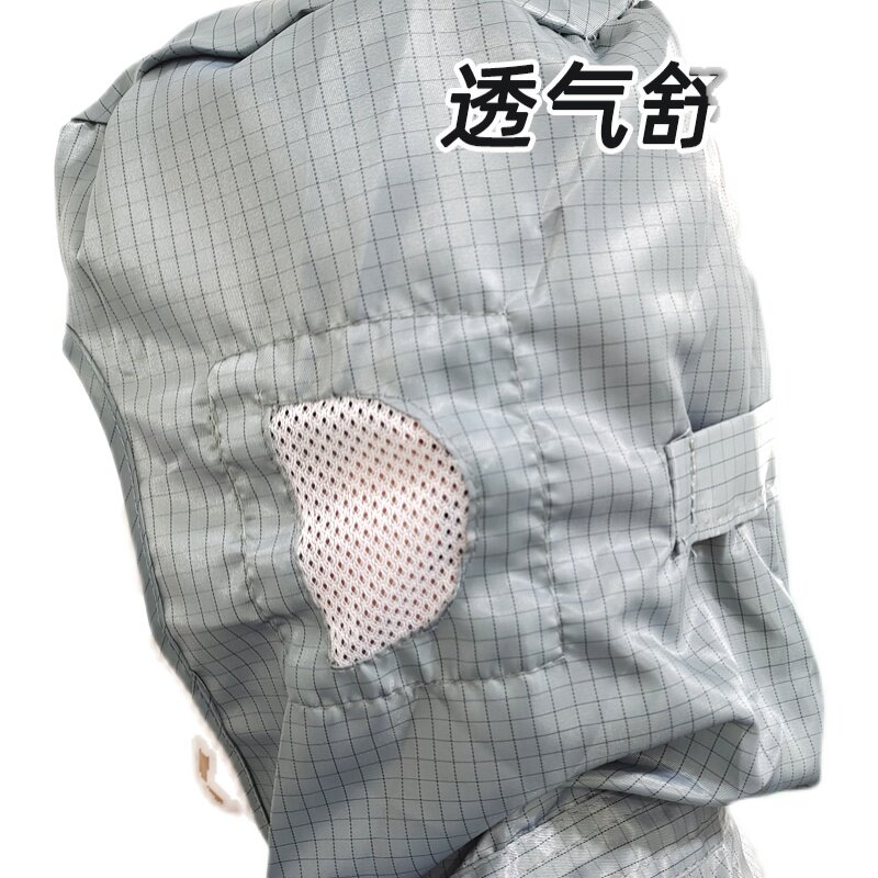 碳纤维导电丝抗静电防护服喷漆汽车油漆粉尘工作服连体带帽防尘衣