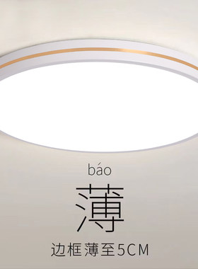 卧室灯led吸顶灯超薄圆形北欧简约2023新款客厅餐厅阳台过道灯具