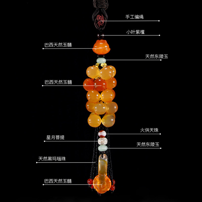 汽车挂件车内吊饰品女出入平安车子上吊坠高档玉石创意车载挂饰男