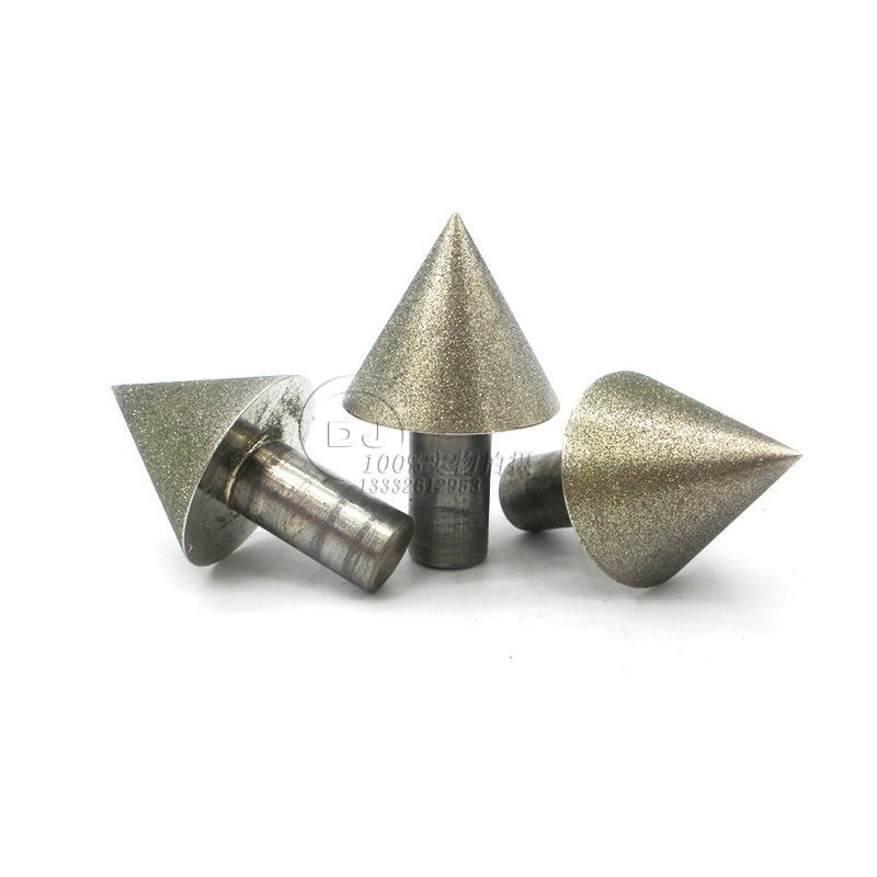非标45/60/90度金刚石合金磨头锥形精密倒角工具玻璃陶瓷石材扩孔
