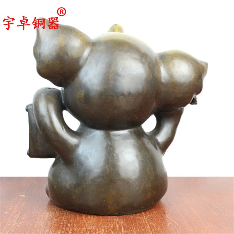 宇卓铜器纯铜象黄铜象铜象工艺品摆件铜大象