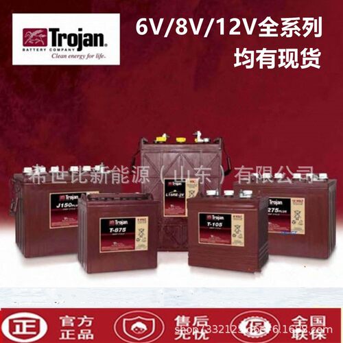 TROJAN邱健蓄电池T16RE-AD巡逻车6V325AH观光休闲型车堆高机报价