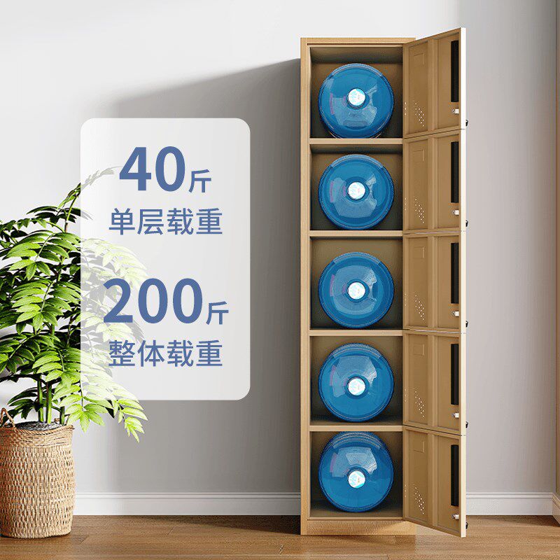 单门更衣柜员工储物柜宿舍简易带锁钢制柜更衣箱铁皮柜办公室衣柜