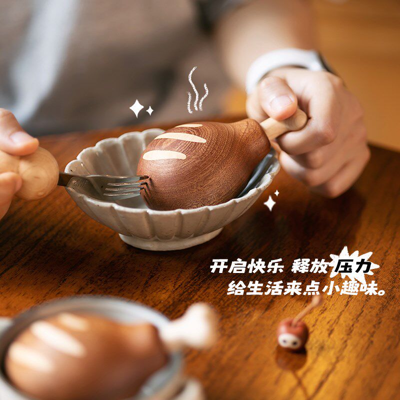 鸡腿开瓶器/创木工坊开瓶器啤酒瓶起子磁吸冰箱贴个性桌面摆件送