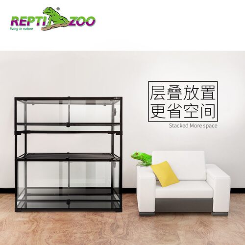 REPTIZOO热带雨林植物生态缸蜥蜴变色龙造景缸陆龟爬虫爬宠饲养箱