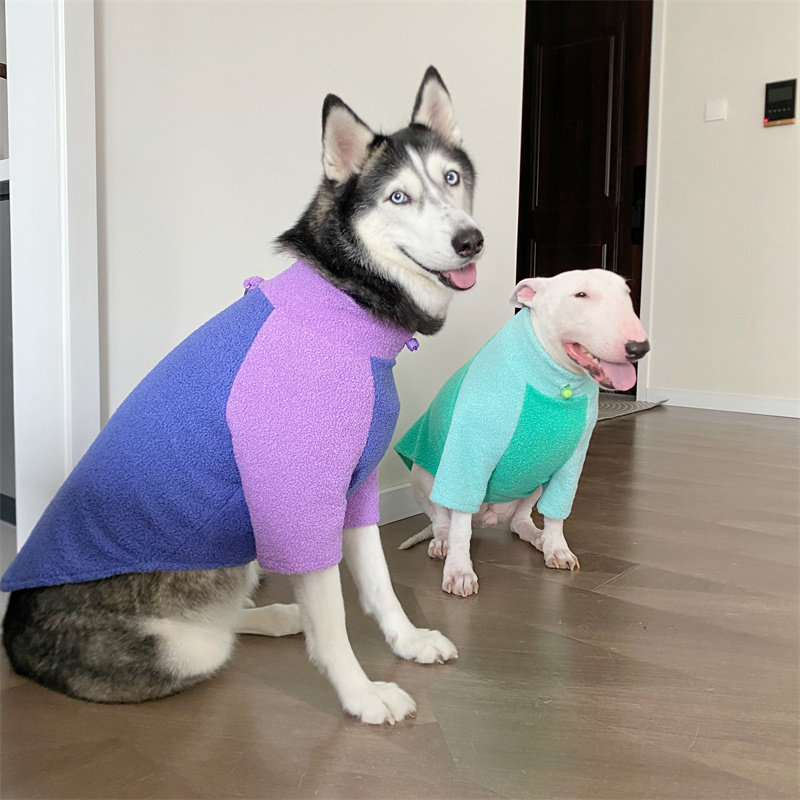 羊羔绒高领抽绳保暖秋冬衣服猫狗宠物卫衣牛头梗拉布拉多法斗哈士