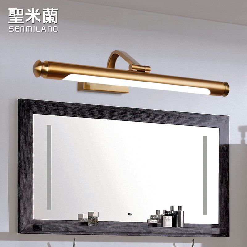 美式镜前灯led 卫生间镜柜灯浴室洗手间欧式梳妆镜灯化妆灯具壁灯
