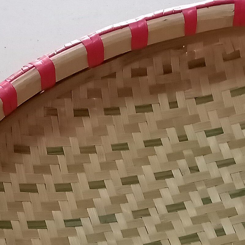 手工竹编竹匾 簸箕 环保竹篮 竹筛子 竹器 晾晒大竹匾 深款茶叶篮