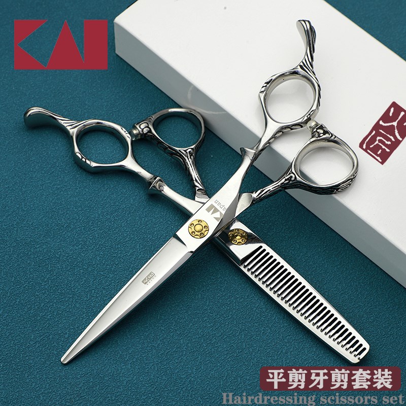 火匠理发剪刀平剪牙剪专业发型师无痕剪头发打薄套装专用美发剪刀