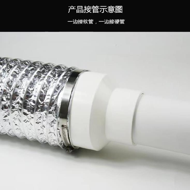 大小头排风管换气扇变径160管烟管配件烟机塑料出风口中心孔150型图片