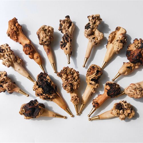 云南黑果木锤 敲背锤子山茶木健身锤留疤木根雕树瘤拐杖树瘤烟嘴