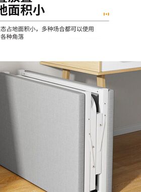 折叠床单人家用简易床加床1.2米加固午休小床成人办公室硬板铁床