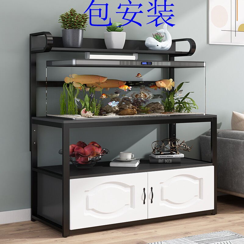 鱼缸架子底柜家用鱼缸柜客厅小型鱼缸金属底座铁艺定做承重鱼缸架