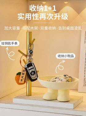 植绒陶瓷轻奢鞋柜门口进门入户玄关放钥匙托盘收纳架客厅装饰摆件