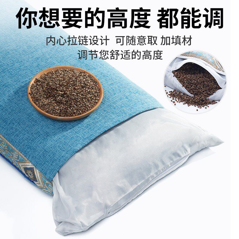 荞麦枕头成人枕芯单人颈椎睡眠学生双人枕头一对家用助睡觉专用护