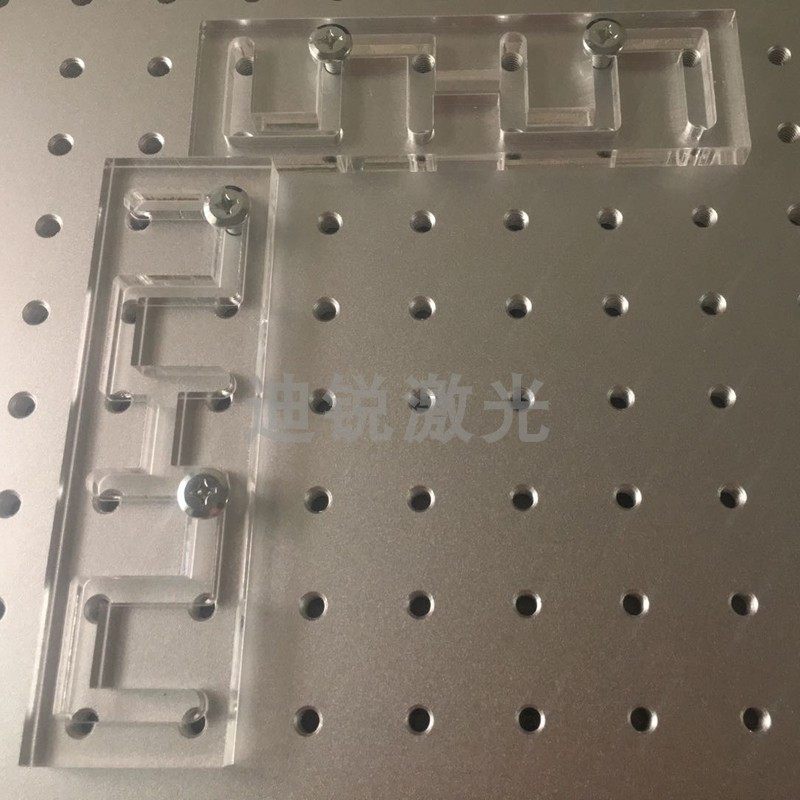 激光打标专用定位工装镭雕刻字机直角固定条焊接S微调亚克力压板图片