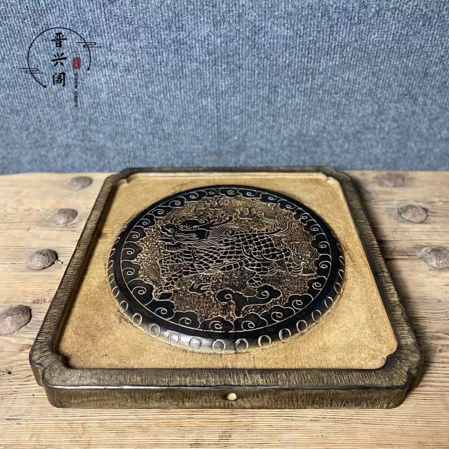 天然青石仿古石雕茶盘茶台茶几茶桌茶海茶空间中式古典复古陈设
