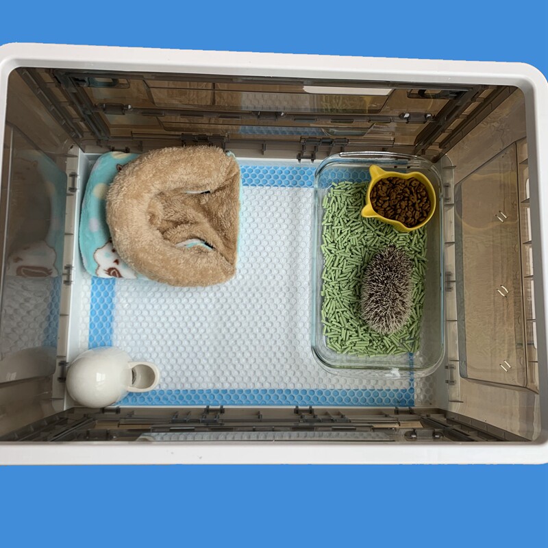 非洲迷你刺猬箱非迷保温箱加温笼子温控箱可折叠刺猬饲养箱宠物笼