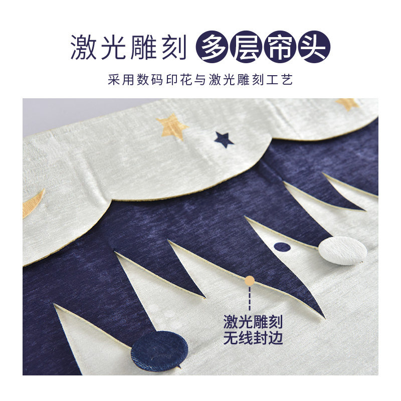 儿童房罗马帘窗帘扇形升降拉帘罗马窗帘遮光卧室客厅成品定制北欧