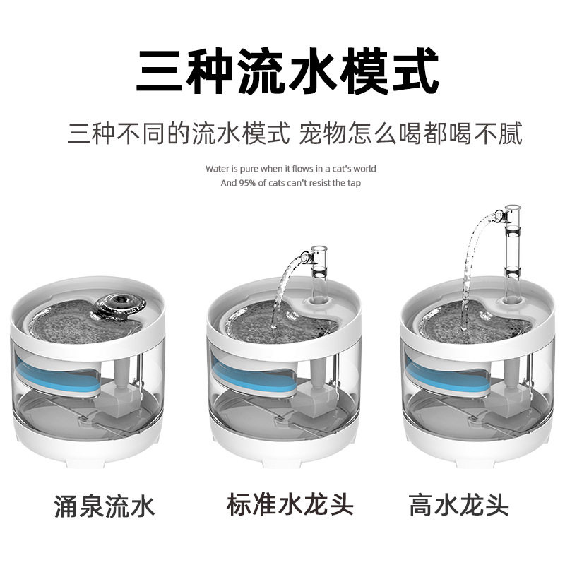 宠物智能饮水机自动循环流水喂水机猫咪过滤喝水器狗狗活水饮水器