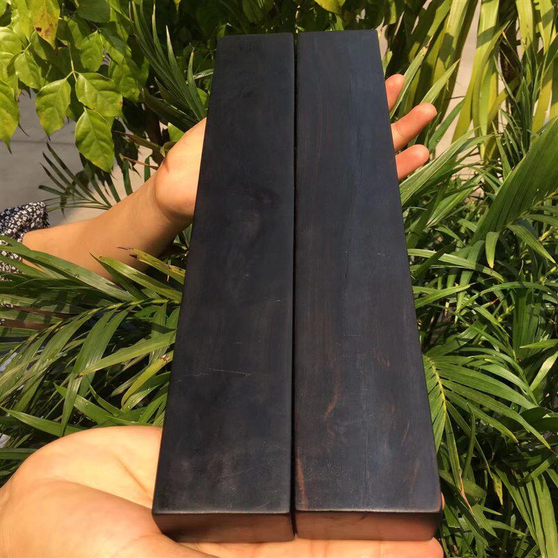乌木镇尺镇纸整体实木书法压纸器压尺文房四宝摆件用品整木镇尺