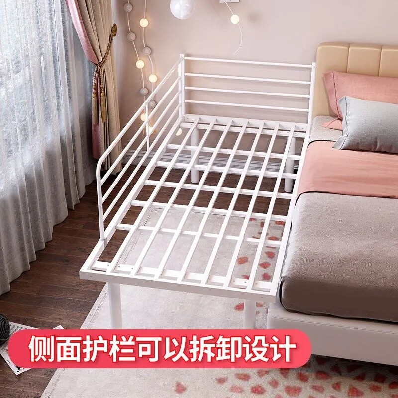 铁艺儿童牀带护栏拼接大牀延边加宽牀婴儿牀男孩女孩单人边牀小牀