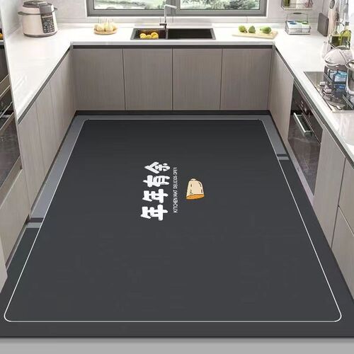 硅藻泥厨房地垫防滑防油吸水垫门口耐脏脚垫防水专用可擦免洗地毯