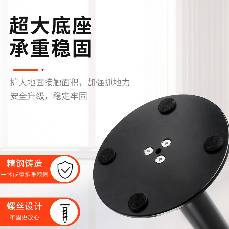 加厚不锈钢吧台脚支撑柱茶几橱柜腿家具支撑脚可调节餐桌脚垫金属