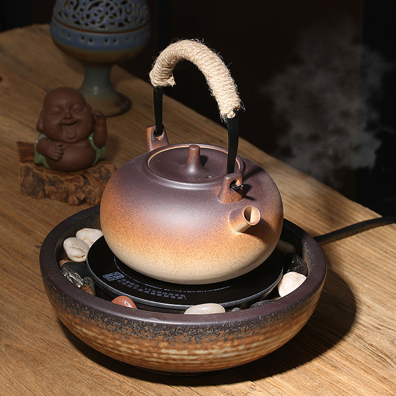 煮水养生壶提梁陶壶煮茶壶陶瓷功夫茶壶电陶炉煮茶器茶炉炭炉烧水