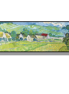 梵高装饰画卧室床头挂画 世界名画风景装饰画客厅沙发挂画横幅