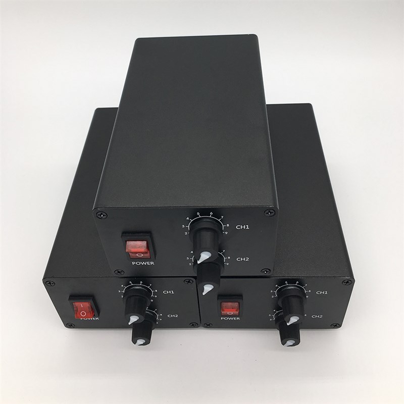 机器视觉光源模拟控制器LED灯12V24V24W无极可调电源驱动器双通道